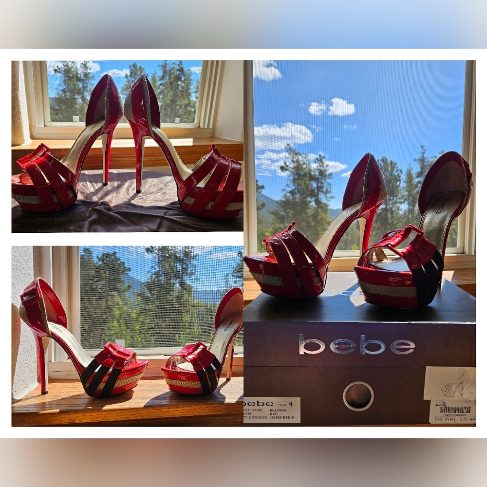🔥Bebe heels. Perfect condition. Like new.